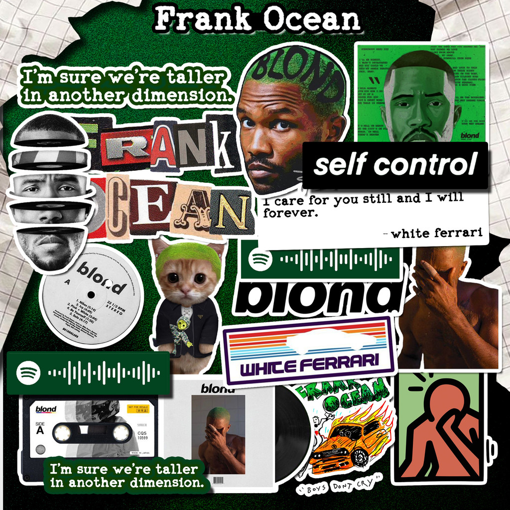 19pcs FRANK OCEAN Sticker Artist Pack | Waterproof Anti-Fade Stickers ...