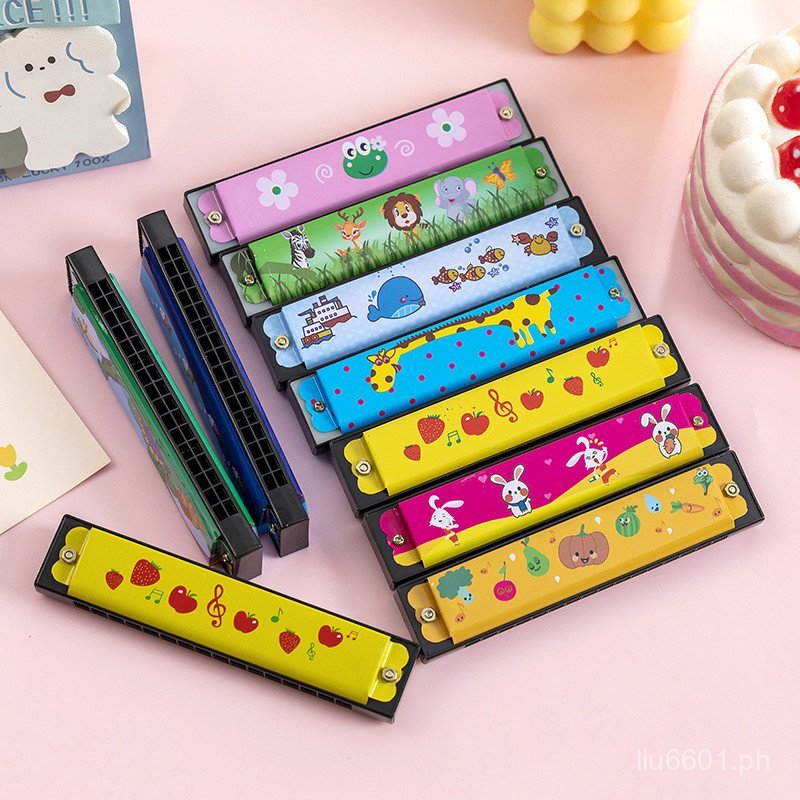 Children's Harmonica Toy Iron Double Row Playable Harmonica ...