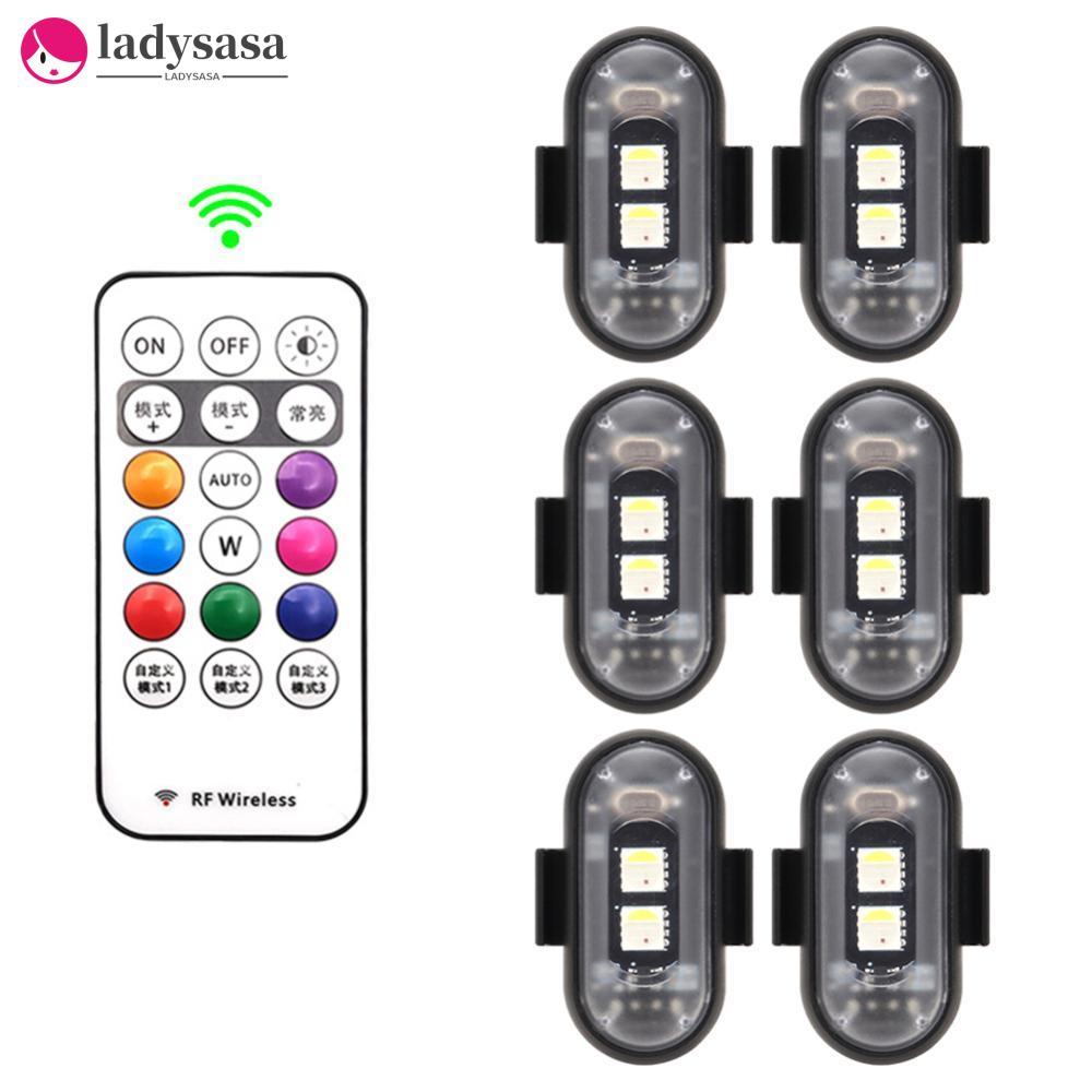 Ladysasa Universal Motorcycle RGB LED Strobe Lights With Controller ...