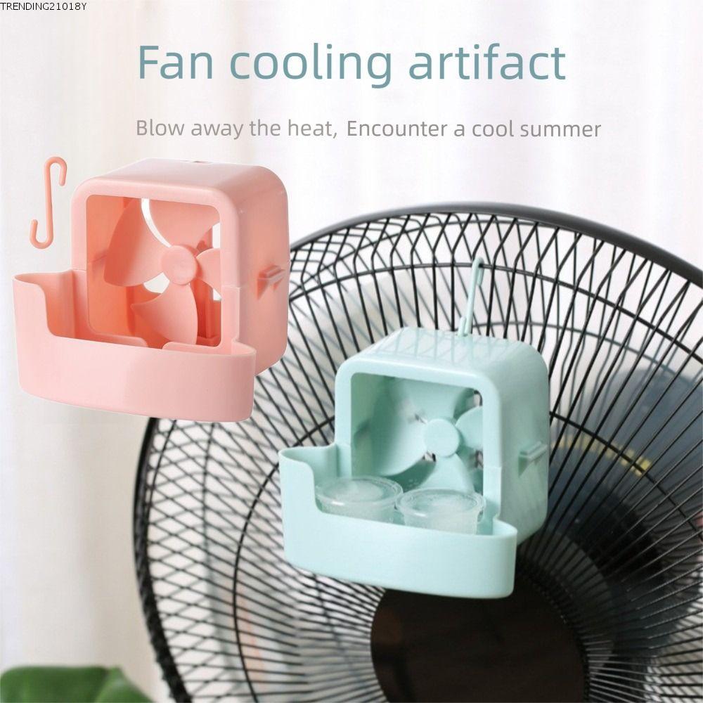 TRENDING21018Y 1Set Fan Cooling Tool, Hanging with 4 Ice Cup Fan ...