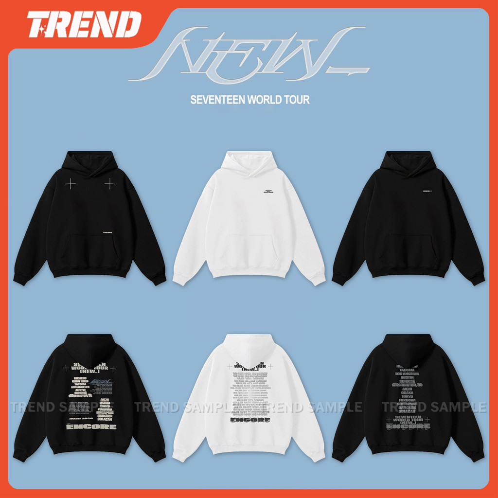 2026 SEVENTEEN WORLD TOUR [NEW_] IN ENCORE Merch Hoodie Vintage