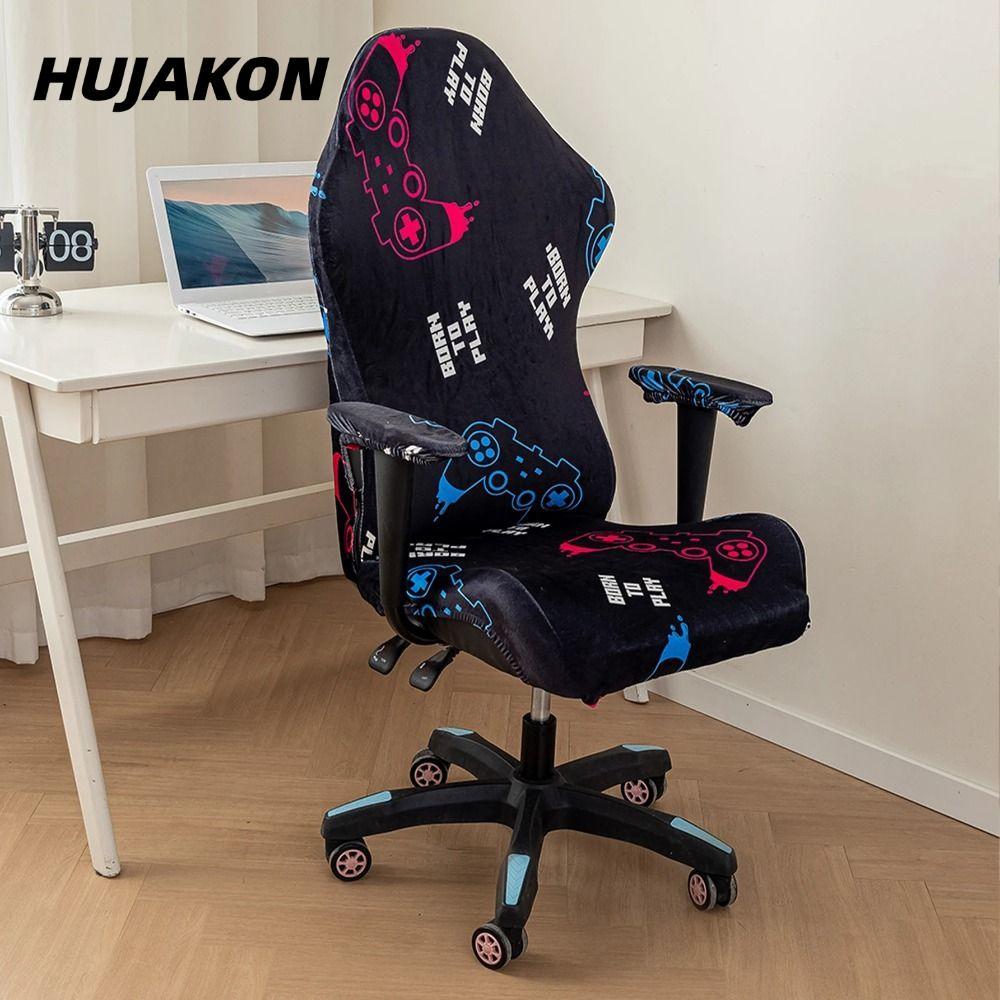 HUJAKON Gaming Chair Cover, Colorful Soft Elasticity Armchair ...