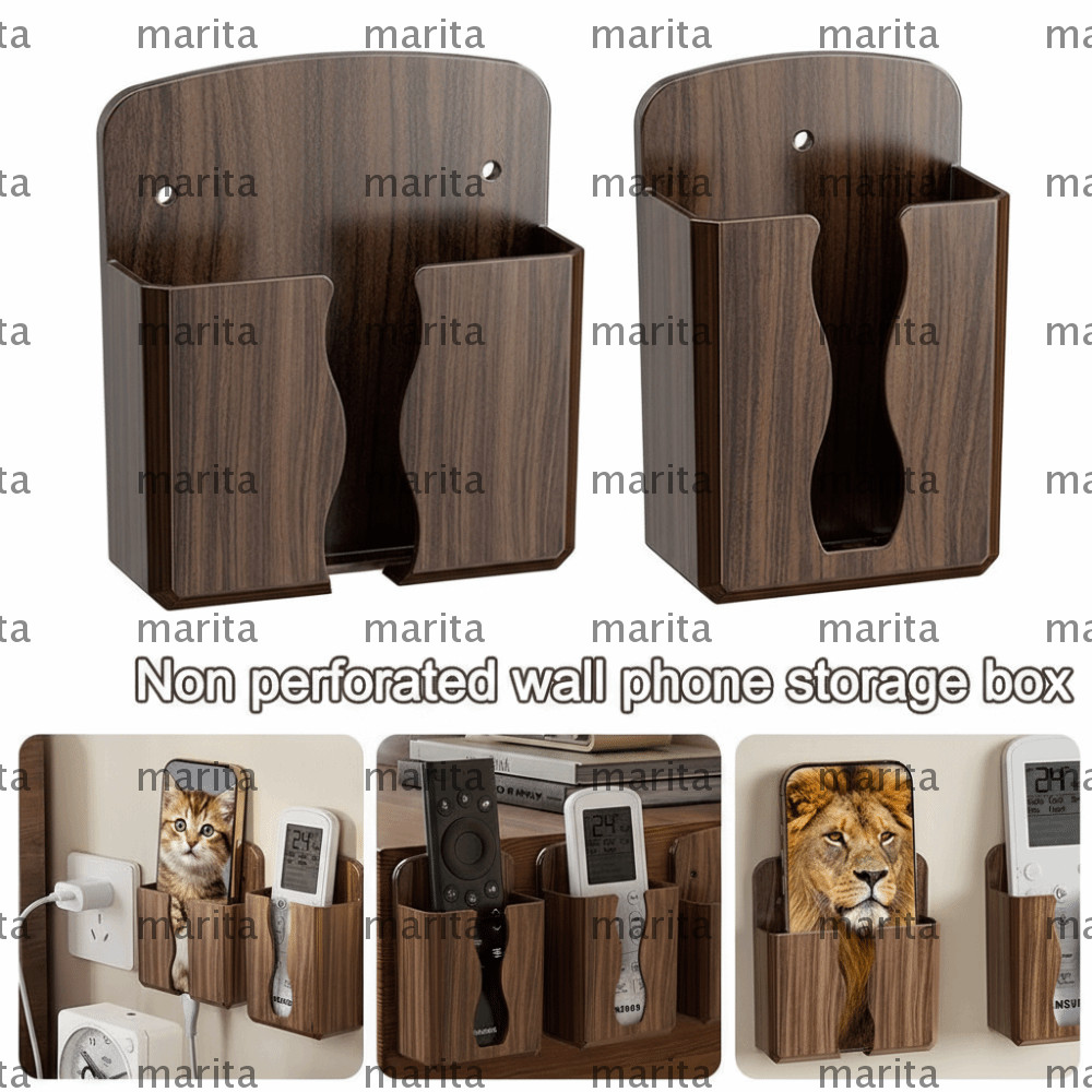 MARITA TV Remote Control Storage Box, Universal Adhesive Remote ...