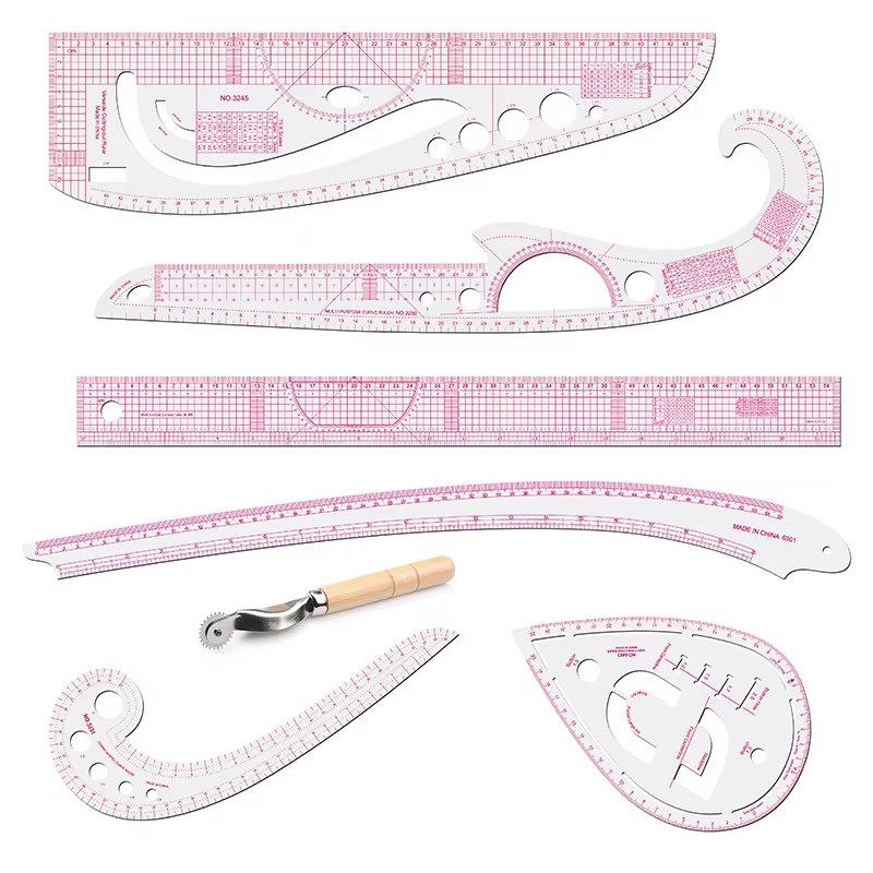 7 multi-purpose rulers for sewing, sewing rulers, clothing rulers ...