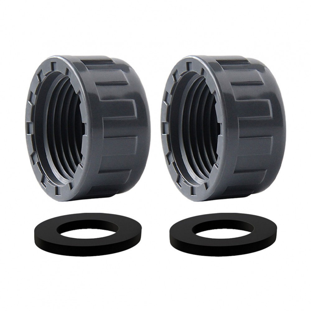 PVC Threaded Cap Set of 2 for Hose Connections with Leak Resistant ...