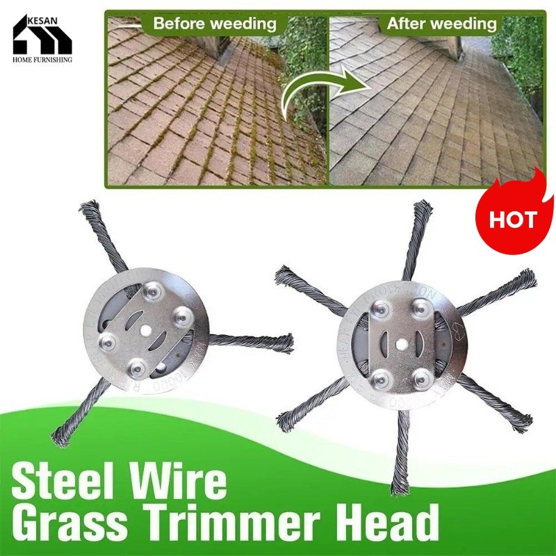 Steel Wire Grass Trimmer Head Professional Weed Trimmer Blade Steel ...