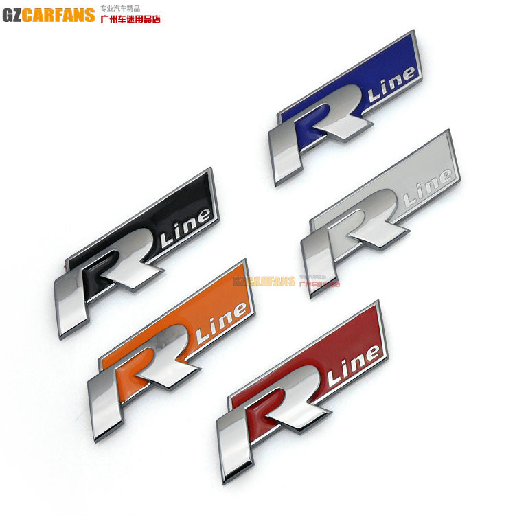 Volkswagen Passat Tourui CC Golf Modified Rline Car Logo Sticker R-LINE ...