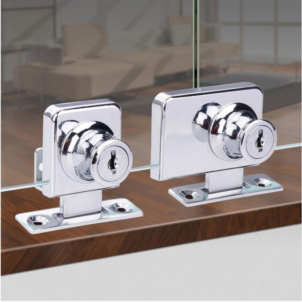Single Double Swinging Glass Lock Zinc Alloy Display Cabinet Door Lock ...