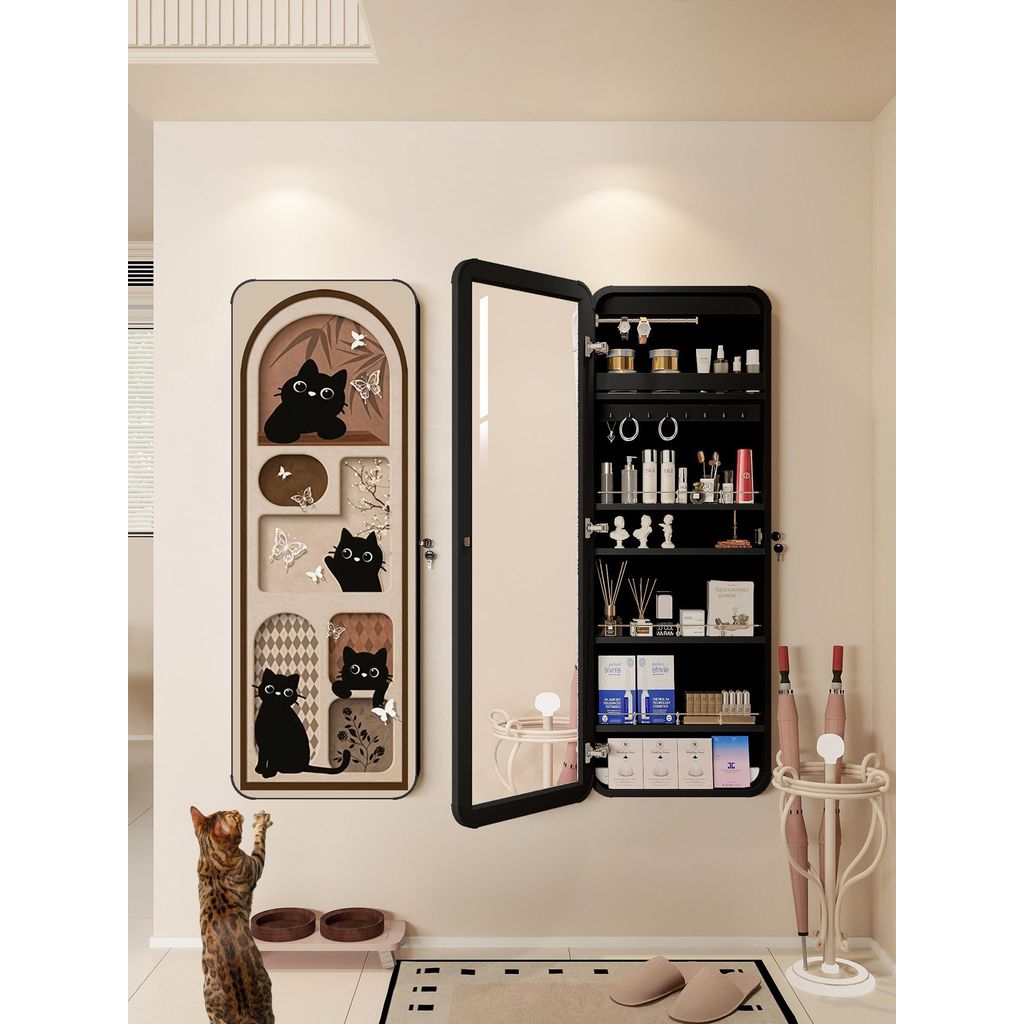 Medieval Style Hidden Dressing Mirror Jewelry Decoration Integrated ...