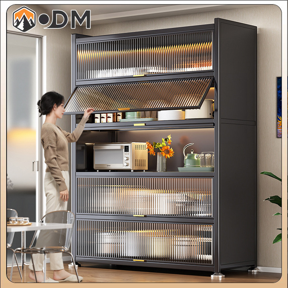 ODM. Metal Kitchen Storage Rack With Doors Dust Cabinet Carbon Steel ...