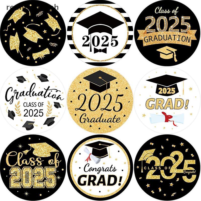 remitglory Graduation Stickers Class Of 2025 500Pcs Grad Favor Label ...