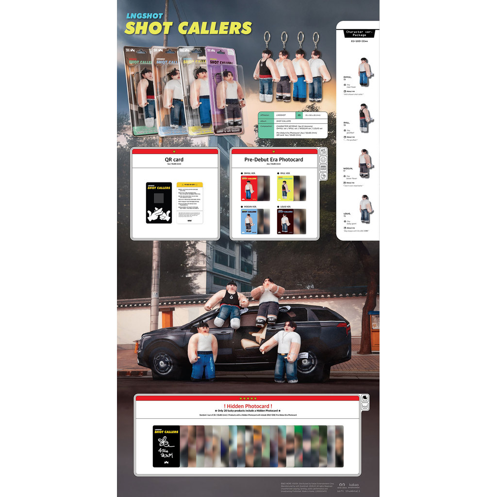 Character Ver.) LNGSHOT - SHOT CALLERS (EP Album) | Shopee Philippines