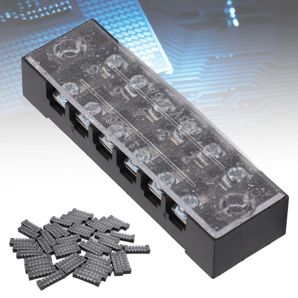 maib TB?1506L 100pcs Terminal Block Set 6 Positions Row Electrical ...