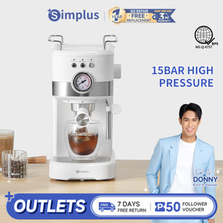 Simplus Espresso Coffee Maker Machine With Milk Frother Wand Coffee ...