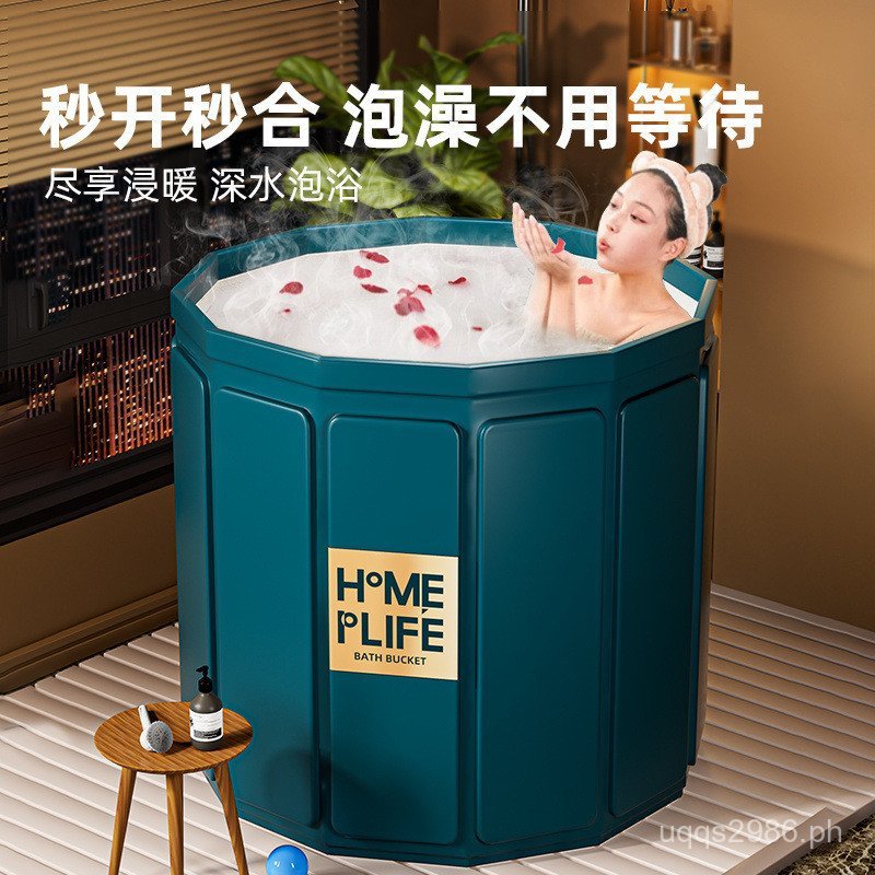 Installable Bucket Bathtub for Adults, Foldable Bath Tub, Bathing ...