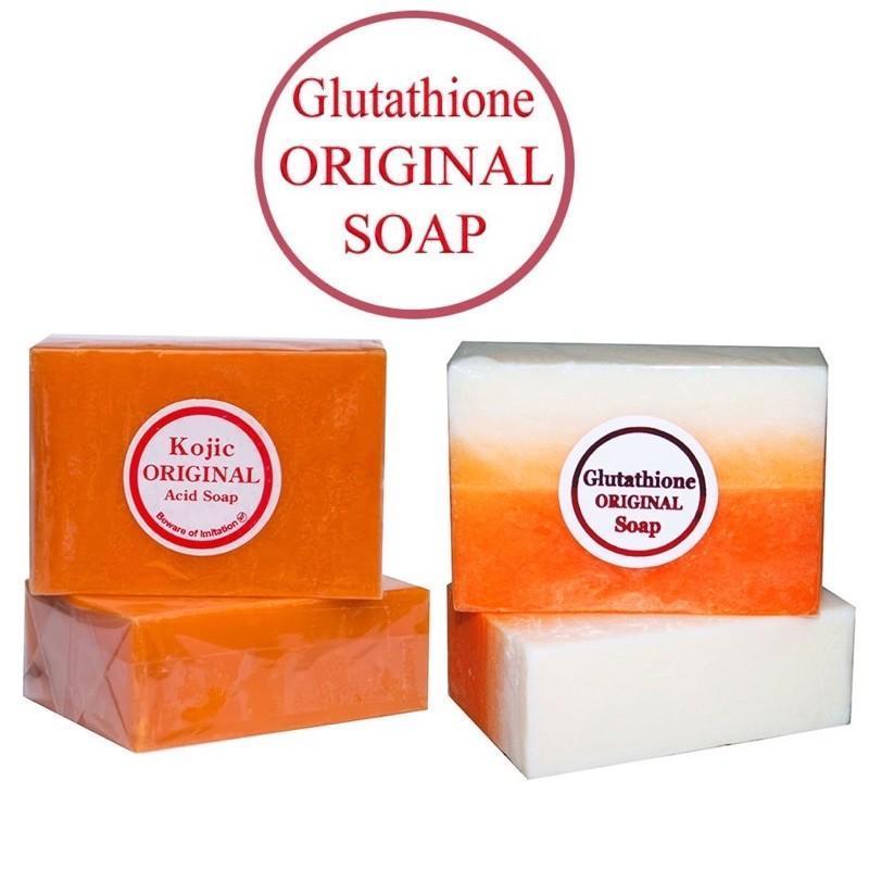 WHITENING COMBO 2in1 SOAP BAR 90 grams 1pc GLUTATHIONE & KOJIC WHITEN FDA Approved anti agin