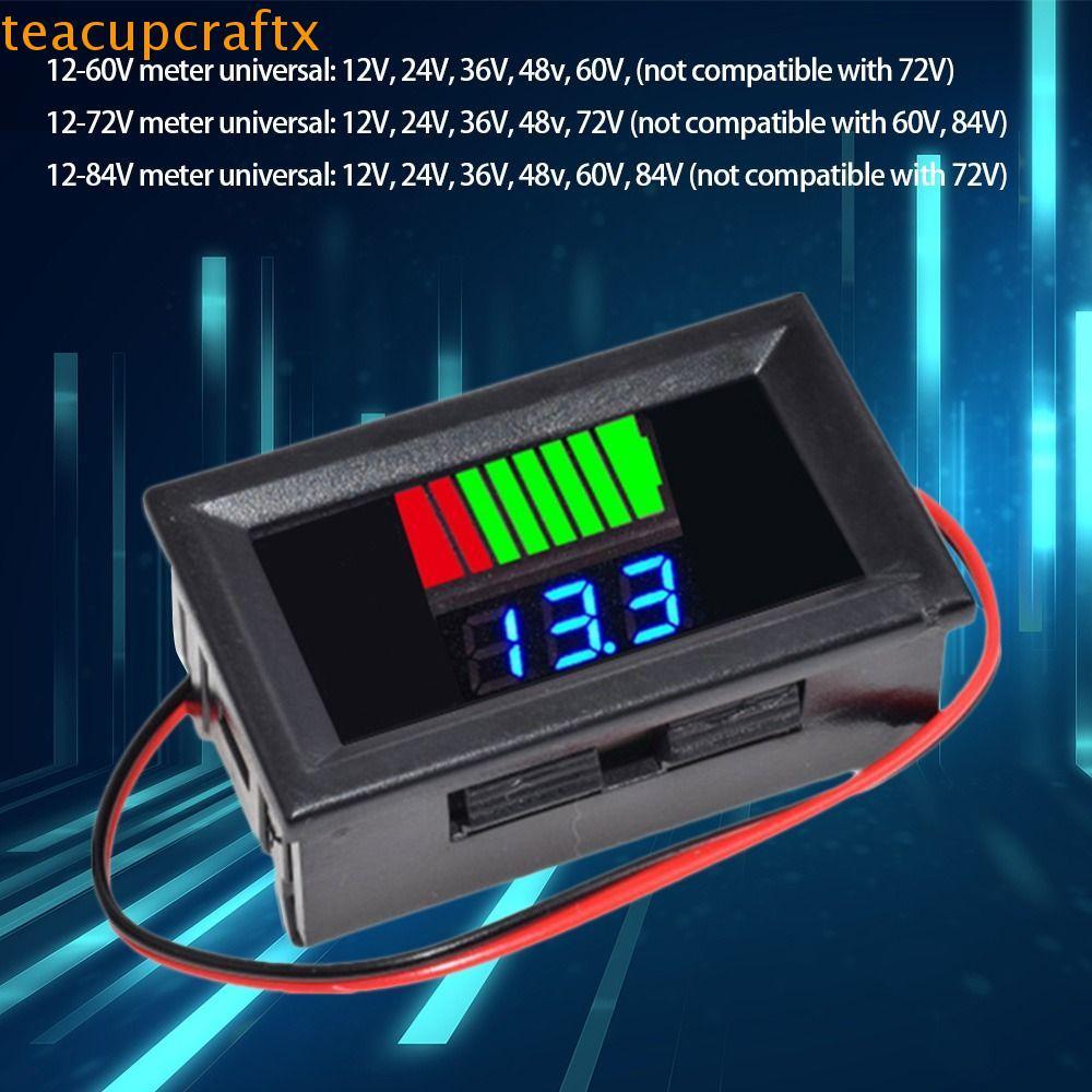 TEACUPCRAFTX Lithium Battery Capacity Meter High Precision Digital ...