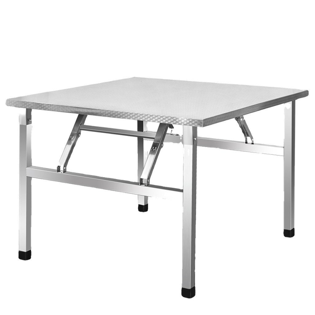 Dining Table Small Square Table Outdoor Stainless Steel Simple BBQ ...