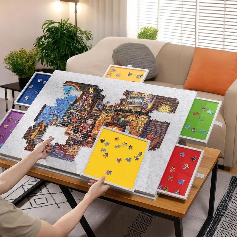 Portable Color Puzzle Sorting Board 2,000 Pieces Felt Argentina Style ...