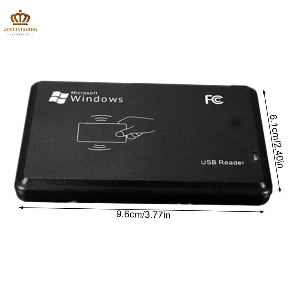 USB ID Card Reader Plug and Play RFID Reader/Writer for Access Cards ...