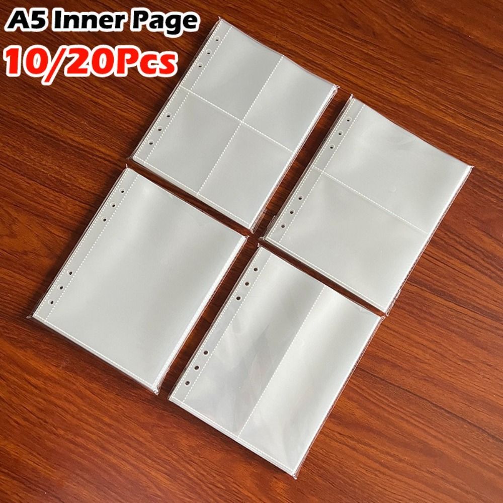 ROYALX0 Multiple Pockets Sleeve, A5 Transparent Photocard Binder Sheets ...
