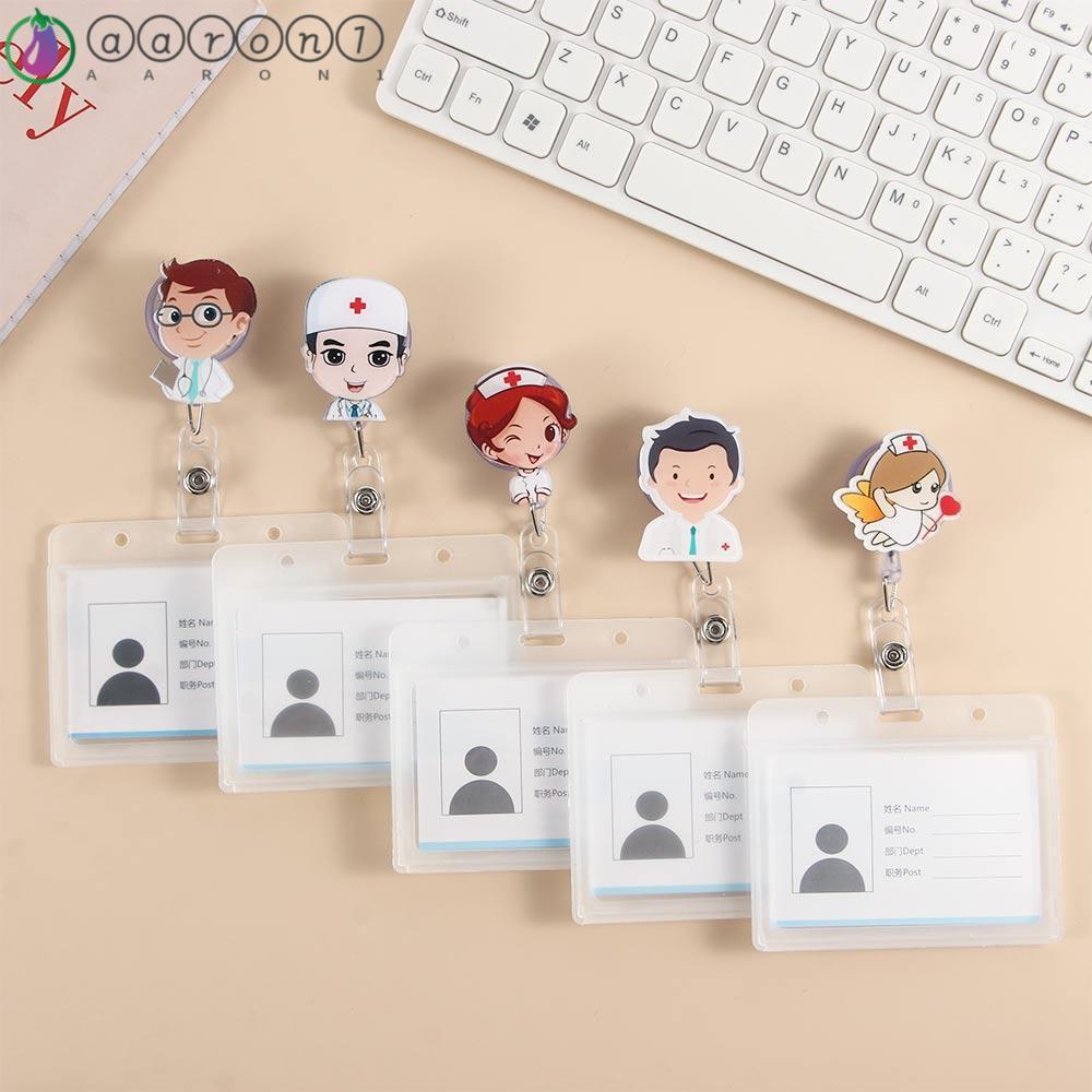 AARONB ID Badge Holder Business Card Work Card Badge Holder Clip Card ...
