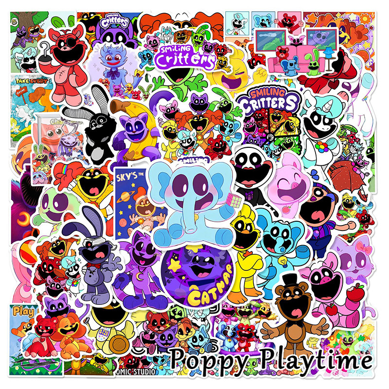 50pcs Poppy Playtime 5 Theme Stickers Waterproof DIY Craft Decor ...