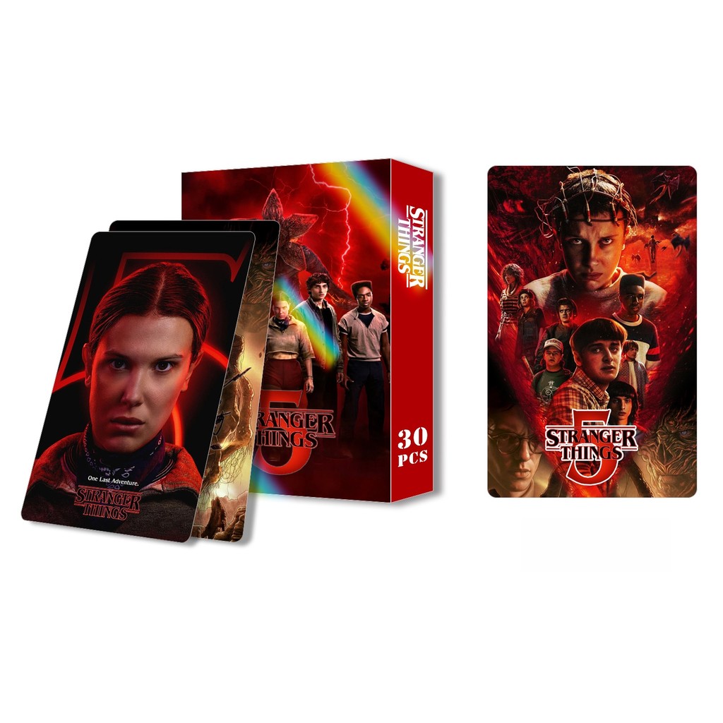 30-96pcs/box TV Drama Stranger Things Laser Lomo Cards Billie Eilish ...