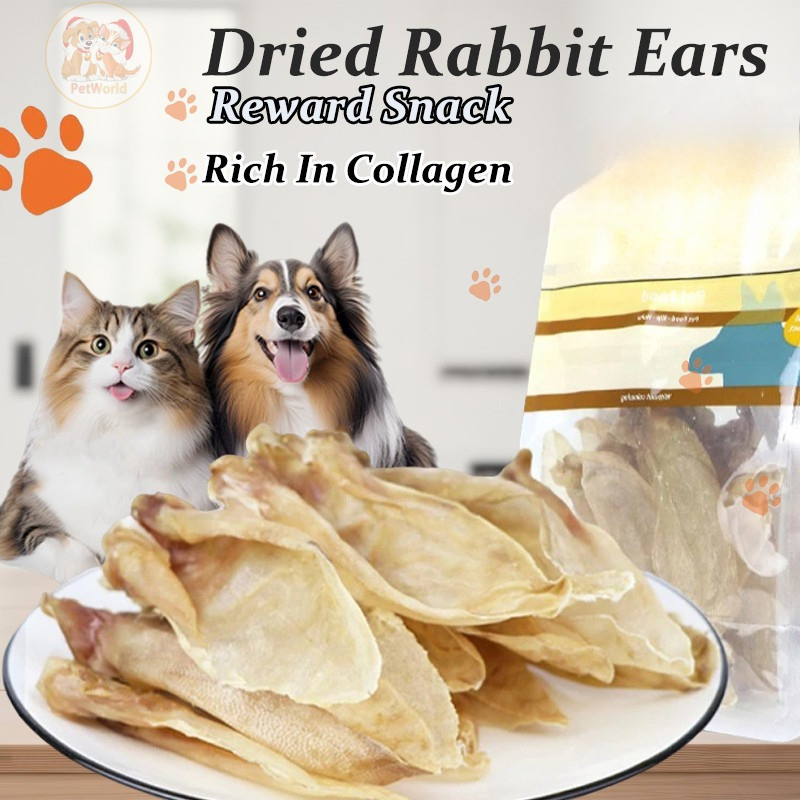 All-Natural Dehydrated Rabbit Chews Dehydrated Hairless Rabbit Ears Cat ...