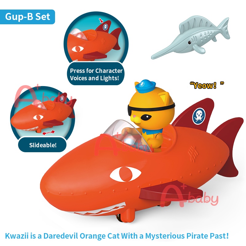 A+baby] The Octonauts Toys Set Original With Sound Light
