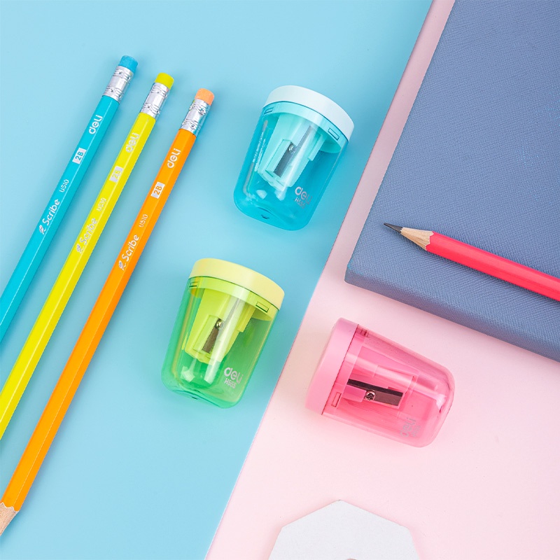 Deli Pencil Sharpener Student Sharpener School Stationery Supplies for ...
