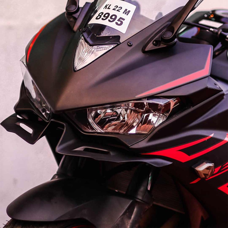 For YAMAHA YZF-R3 YZF-R25 YZF R3 R25 19-23 Front Fairing Winglets ...