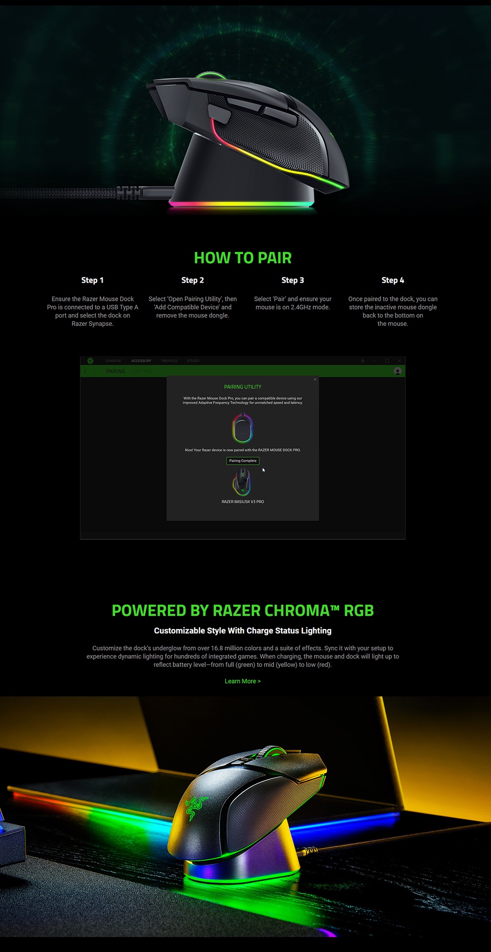 Razer Mouse Dock Pro + Razer Wireless Charging Puck Bundle | Shopee ...