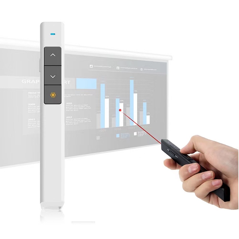 2.4GHz Wireless Presenter PPT Pointer Red Laser Powerpoint Presentation ...
