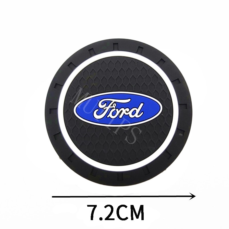 Ford Car Water Coaster Cup Bottle Holder Soft Rubber Anti-Slip Pad Mat ...