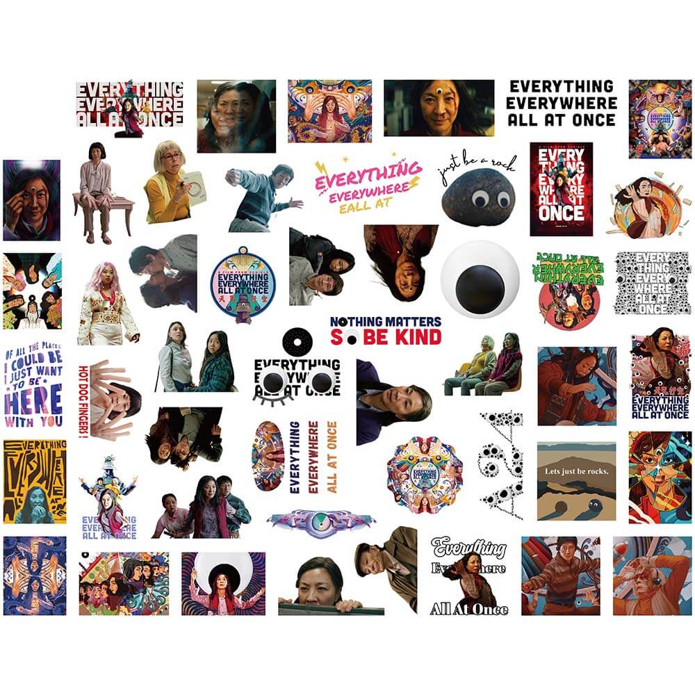 【Large sticker】50PCS Classic Movie Everything Everywhere All at Once ...