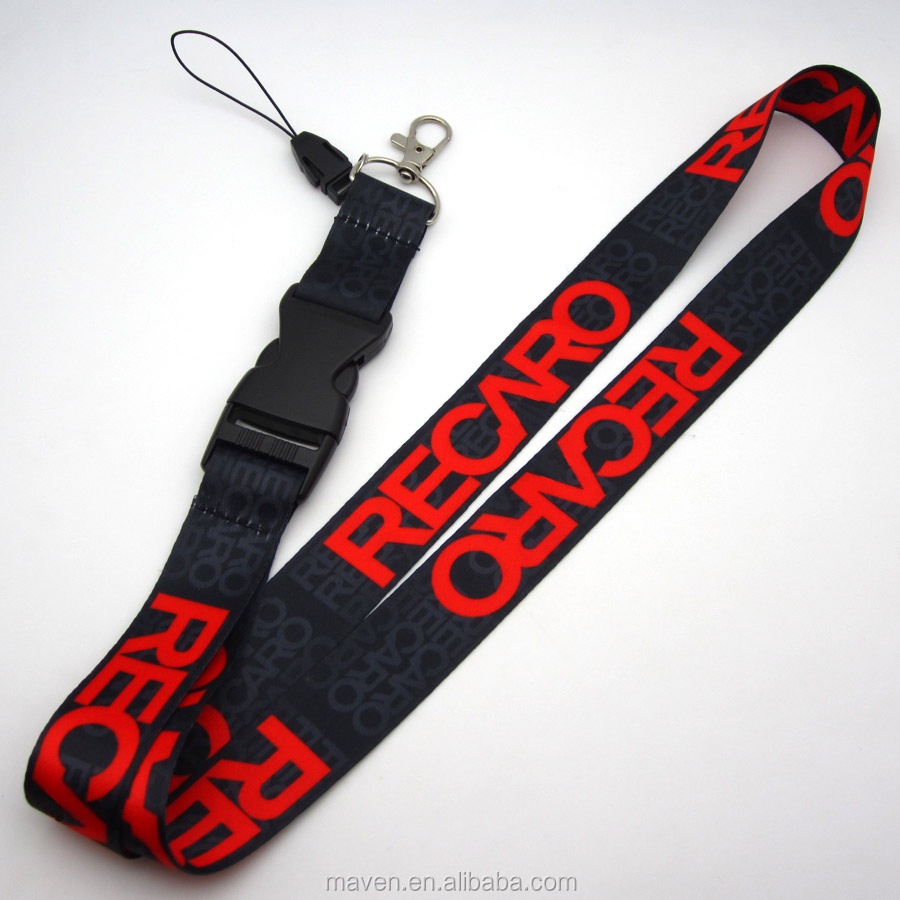 RECARO BLACK KEYCHAIN LANYARD High Quality Lanyard Lanyard Kereta ...