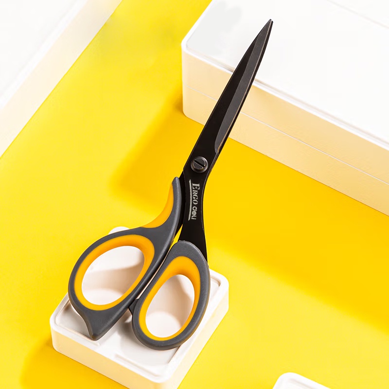 Deli Stainless Steel Scissor Household Multi-functional Scissor Office ...