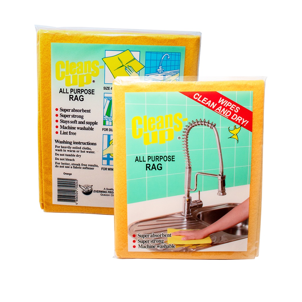 Cleans Up All Purpose Rag (Good Quality Cleaning For Glass Mirror Or ...
