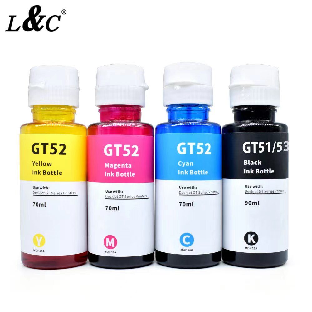 L&C Refill GT51 GT52 Ink Dye Ink For Hp Deskjet Printer 410 319 310 419 ...