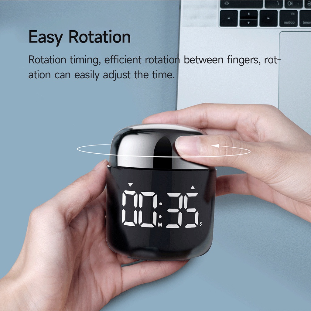 Haptime Rotary Timer with Countdown and Positive Timing HD LED Display ...