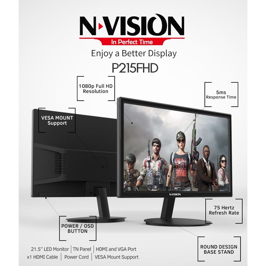 IPS Monitor 27/32 Inch 165hz LED Monitors HDMI VGA 27