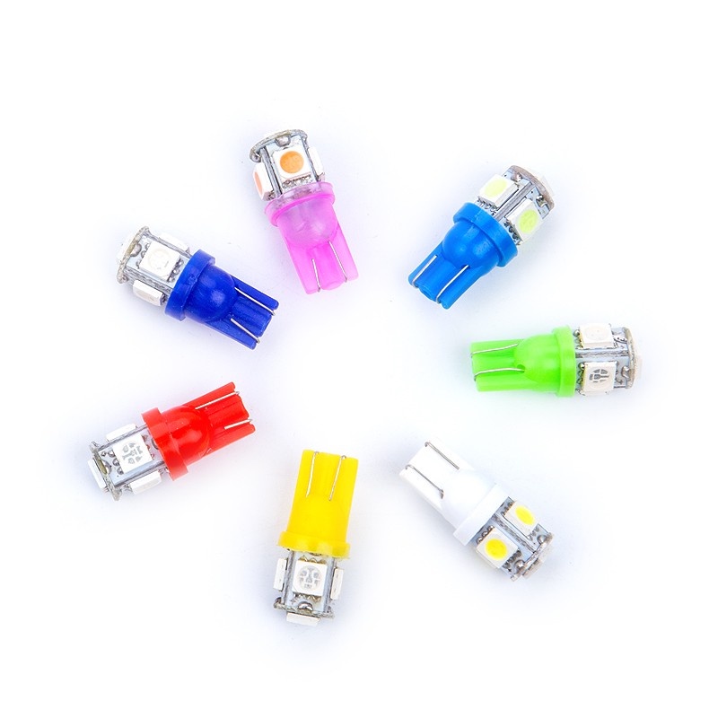 1pcs T10 Led Bulbs park light W5W Light 5Smd Wedge Bulb 5050 Car Side ...