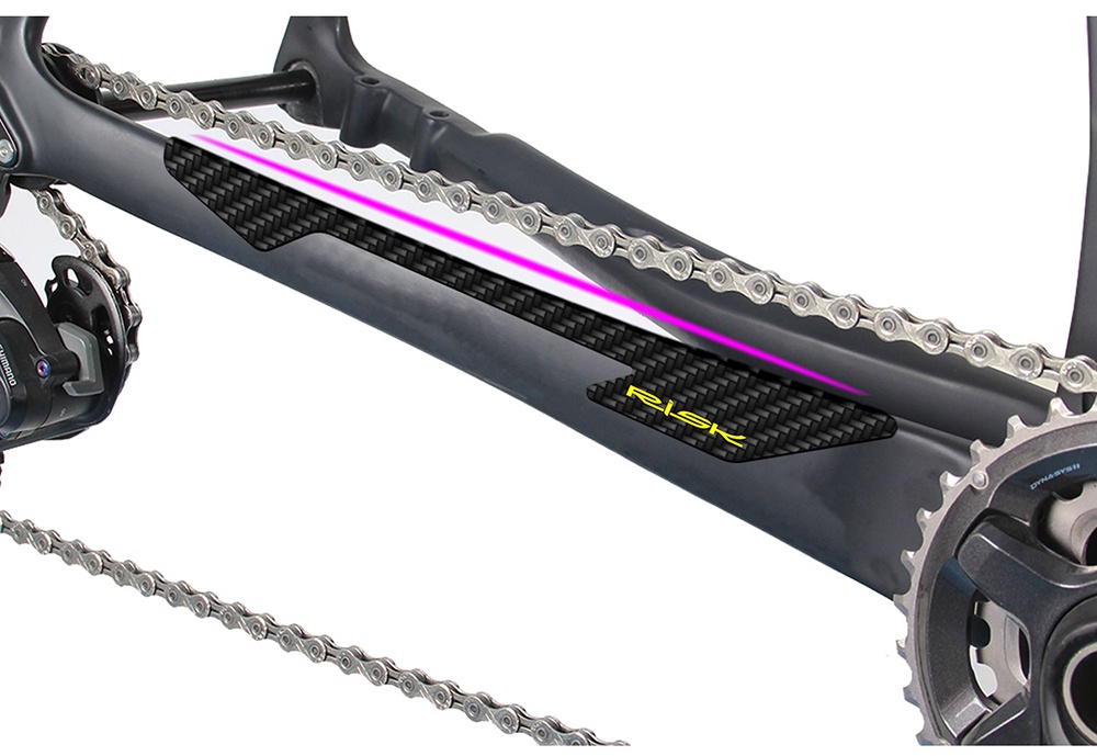 RISK Bicycle Chain Protective Sticker Frame Anti-scratch MTB Road Bike ...