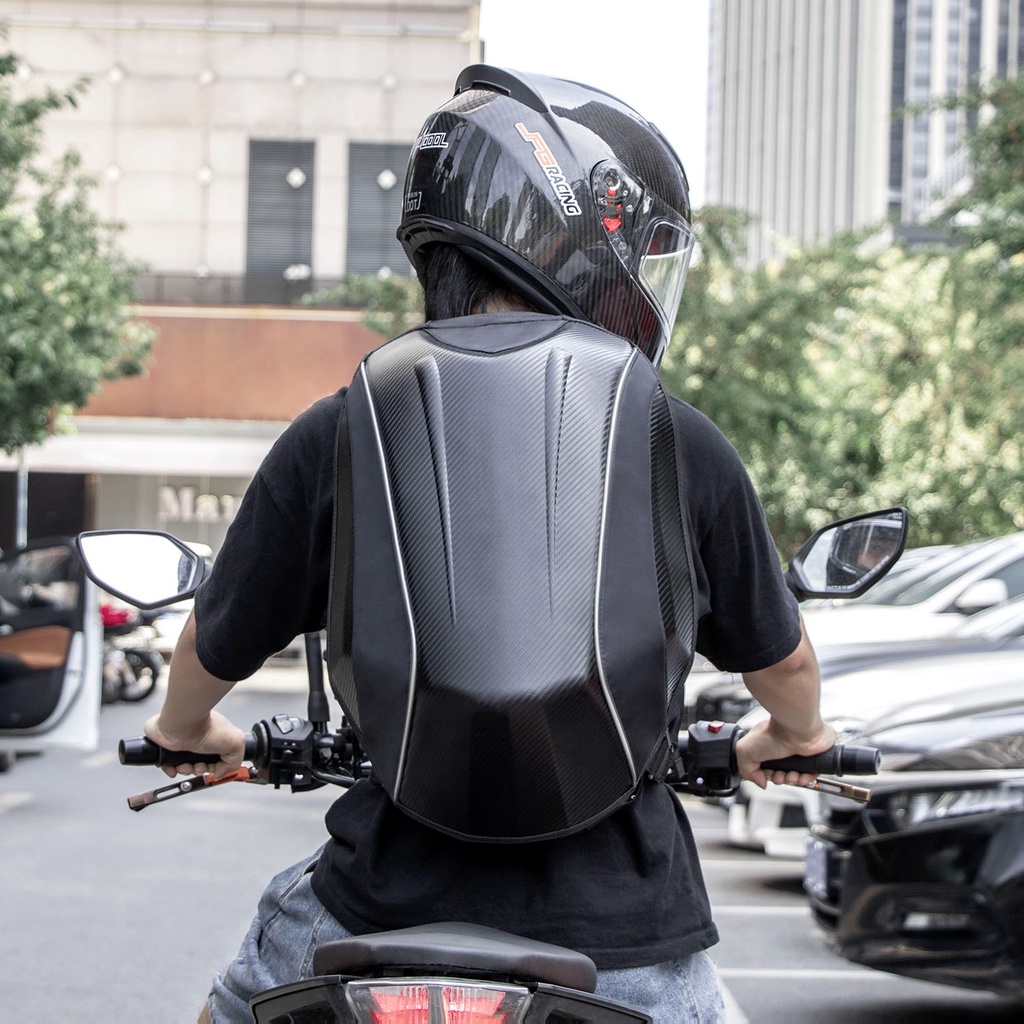 Carbon Fiber Motorcycle Bag Moto Waterproof Hard Shell Motorcycle ...