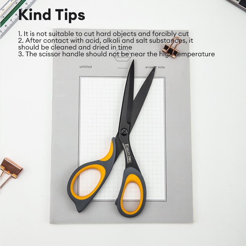 Deli Stainless Steel Scissor Household Multi-functional Scissor Office ...