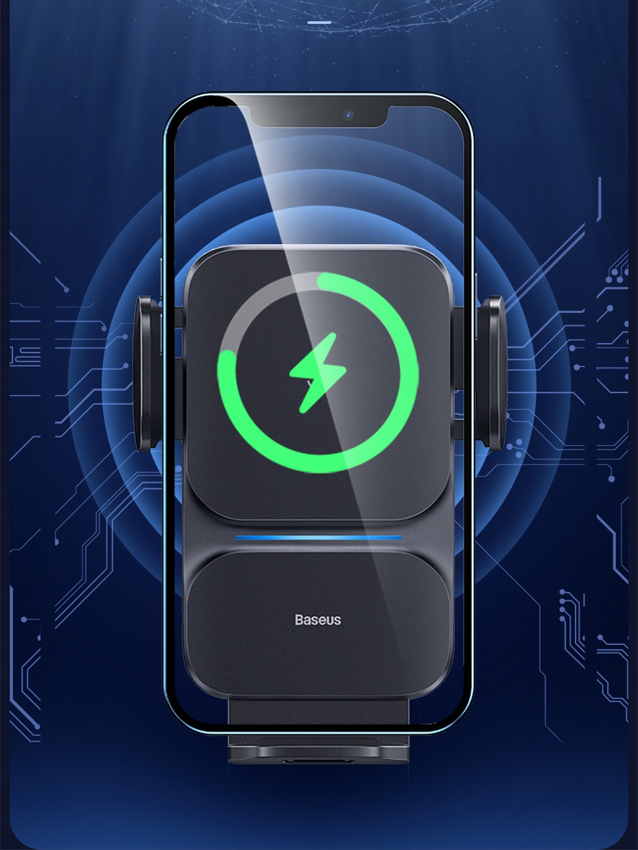 Baseus Wisdom Auto Alignment Car Mount Wireless Charger(QI 15W