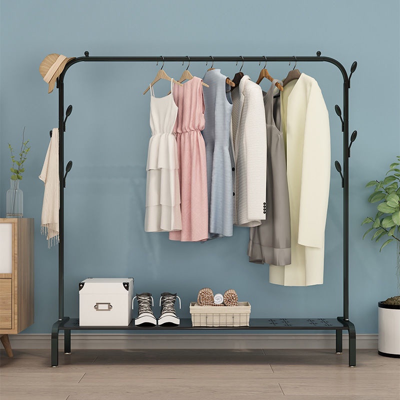 bedroom hanger floor drying rack balcony drying rack for clothes single ...