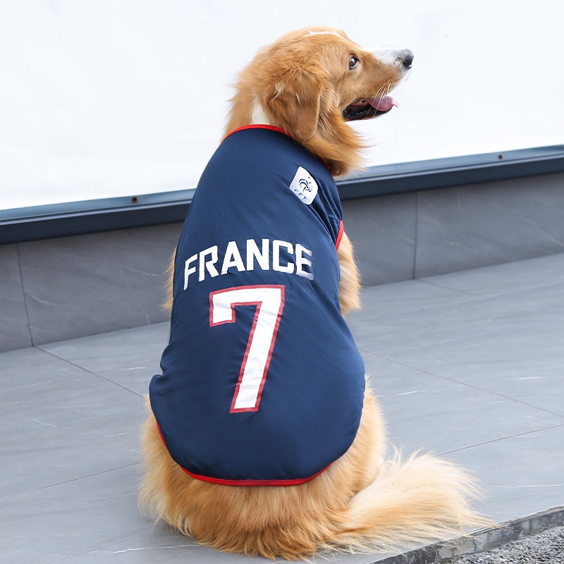 QQle Pet Clothing Cat Clothes Breathable Dog World Cup Ball Jersey Vest  Football