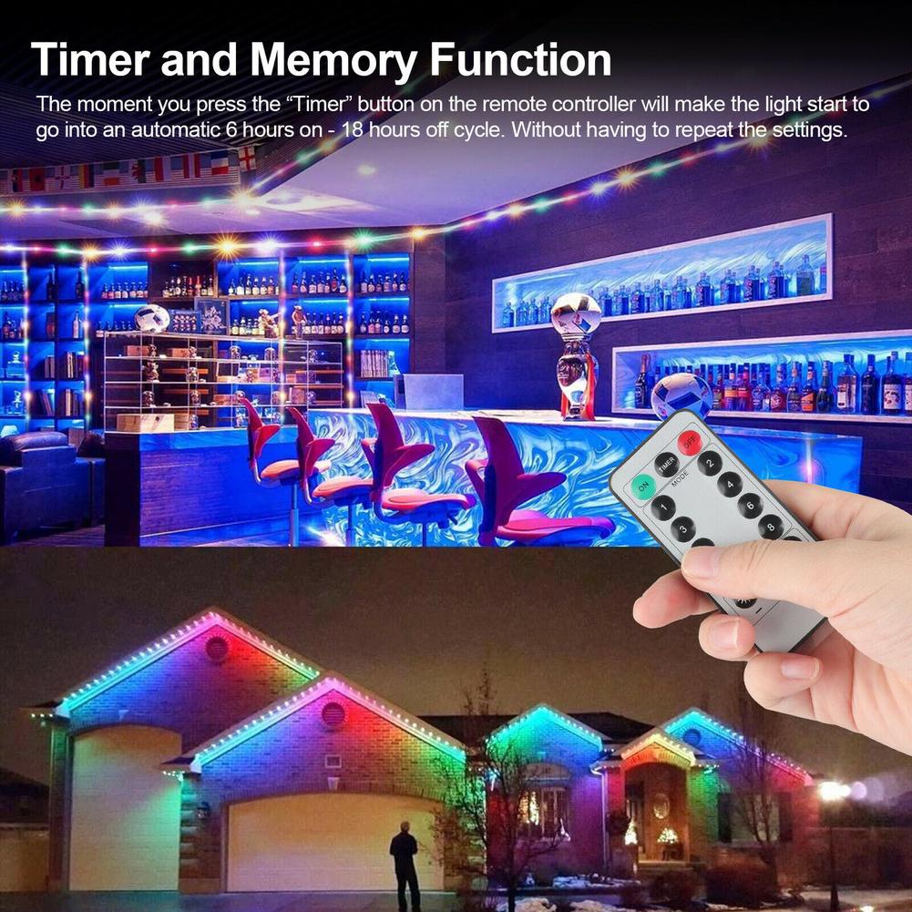 New 10/22/32m Led String Tube Light 8 Modes Lampu Fairy Lights ...